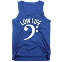 Bass Clef Low Life Music Marching Band Low Brass Bass Note Tank Top