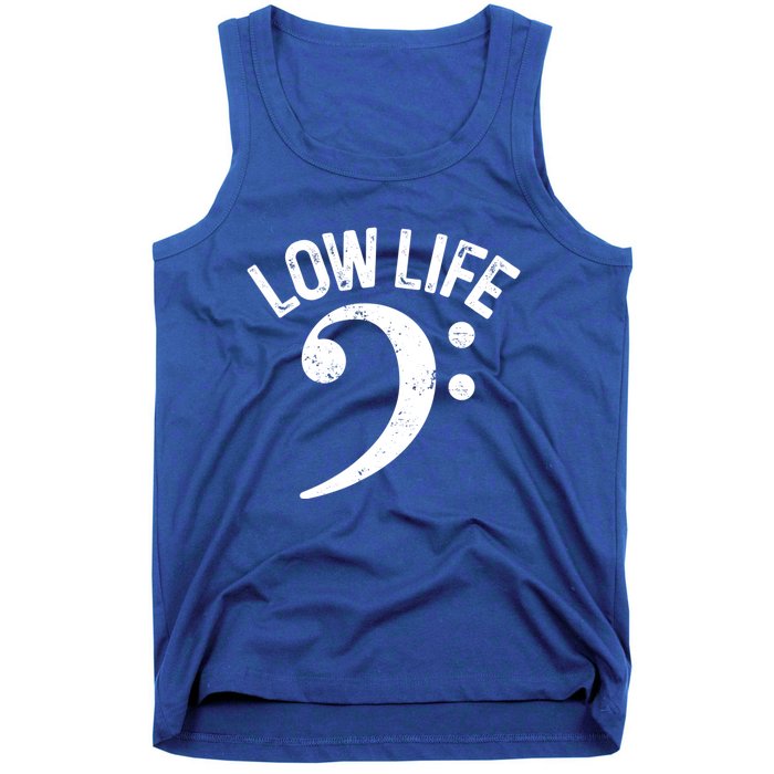 Bass Clef Low Life Music Marching Band Low Brass Bass Note Tank Top