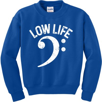 Bass Clef Low Life Music Marching Band Low Brass Bass Note Kids Sweatshirt