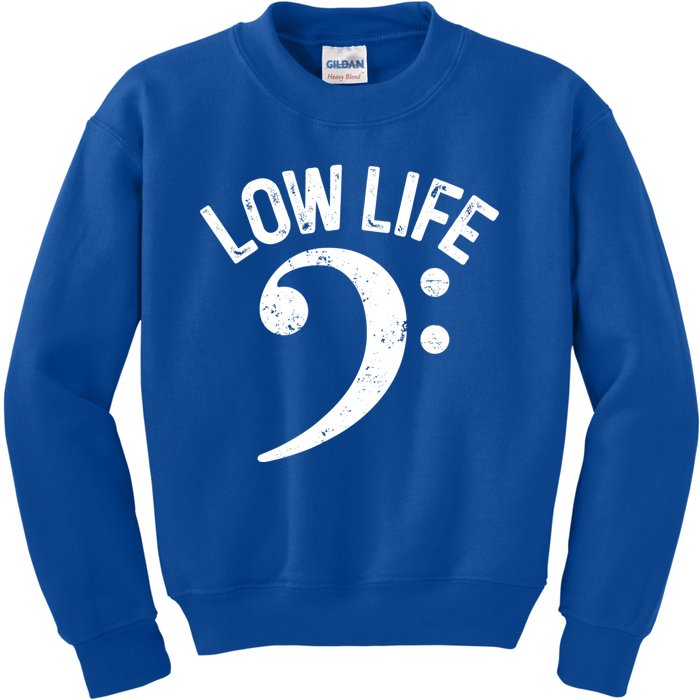 Bass Clef Low Life Music Marching Band Low Brass Bass Note Kids Sweatshirt