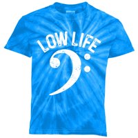 Bass Clef Low Life Music Marching Band Low Brass Bass Note Kids Tie-Dye T-Shirt