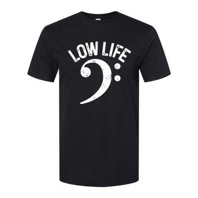 Bass Clef Low Life Music Marching Band Low Brass Bass Note Softstyle CVC T-Shirt