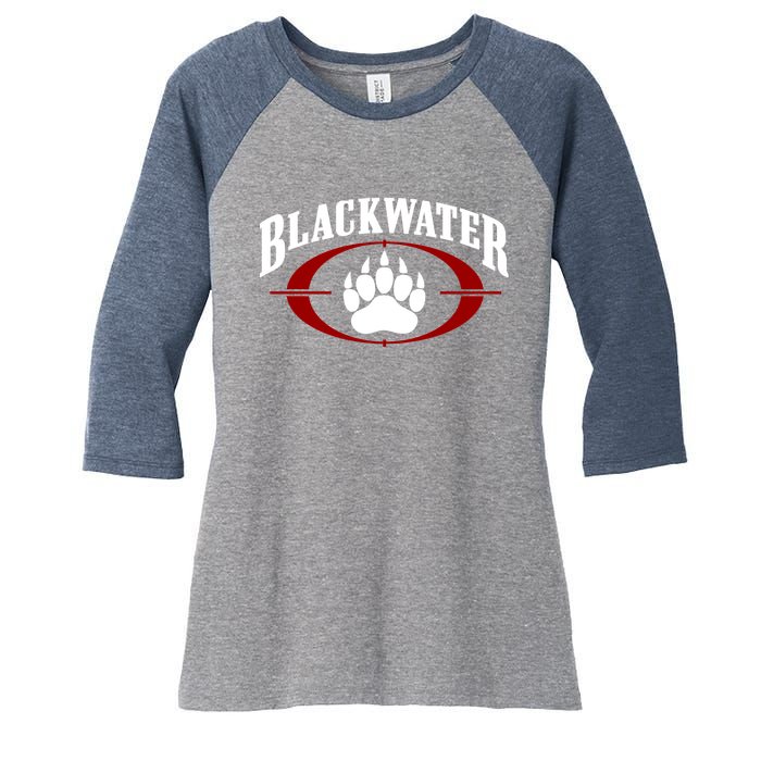 Blackwater Classic Logo Women's Tri-Blend 3/4-Sleeve Raglan Shirt