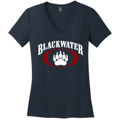 Blackwater Classic Logo Women's V-Neck T-Shirt