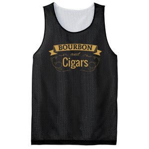 Bourbon Cigar Lover Smoking Gift Grandpa Mesh Reversible Basketball Jersey Tank