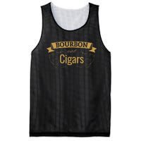 Bourbon Cigar Lover Smoking Gift Grandpa Mesh Reversible Basketball Jersey Tank