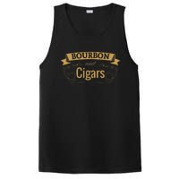 Bourbon Cigar Lover Smoking Gift Grandpa PosiCharge Competitor Tank