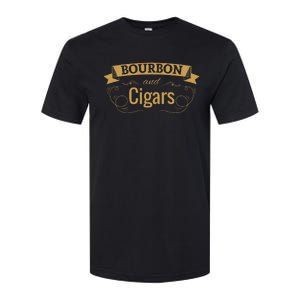 Bourbon Cigar Lover Smoking Gift Grandpa Softstyle CVC T-Shirt