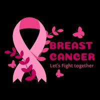 Breast Cancer LetS Fight Together Ribbon 16 in Basic Backpack