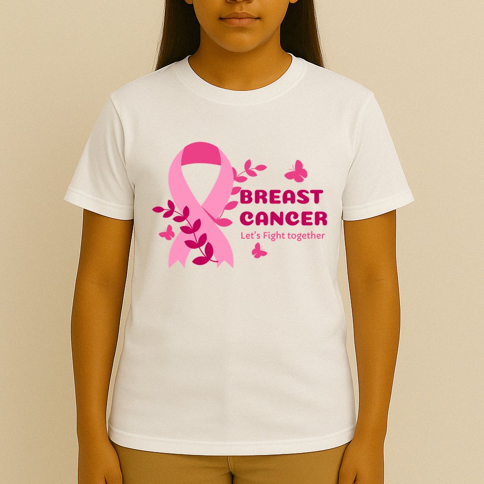 Breast Cancer LetS Fight Together Ribbon T-Shirt