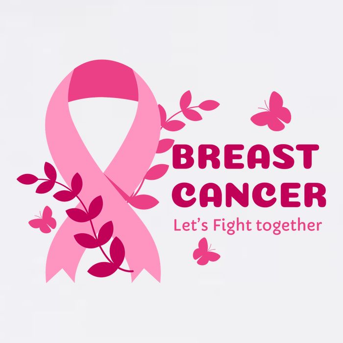 Breast Cancer LetS Fight Together Ribbon T-Shirt