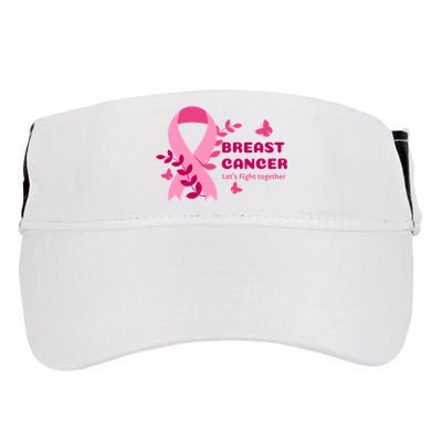 Breast Cancer LetS Fight Together Ribbon Adult Drive Performance Visor