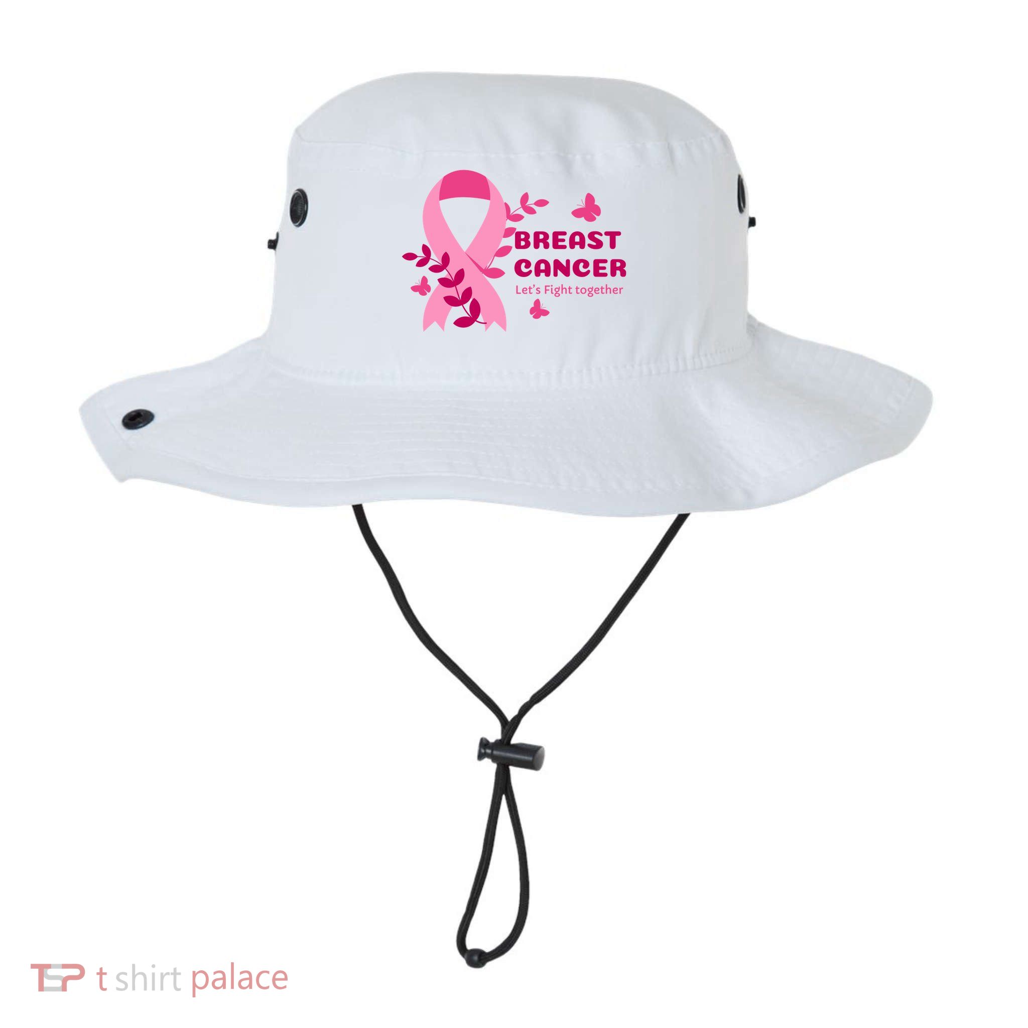 Breast Cancer LetS Fight Together Ribbon Bucket Hat