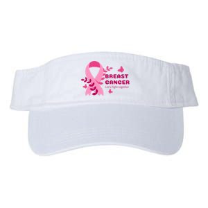 Breast Cancer LetS Fight Together Ribbon Valucap Bio-Washed Visor