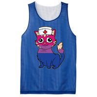 Bisexual Cat Lgbtq Retro Pride Kitten Rn Nursing Nurse Gift Mesh Reversible Basketball Jersey Tank