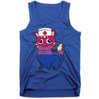 Bisexual Cat Lgbtq Retro Pride Kitten Rn Nursing Nurse Gift Tank Top