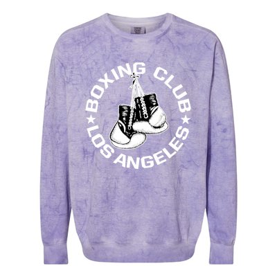 Boxing Club Los Angeles Gloves Graphic Boxing Lover Gift Colorblast Crewneck Sweatshirt