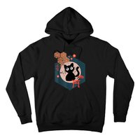 Black Cat Lover Japanese Kitten Anime Tokyo Otaku Lifestyle Hoodie