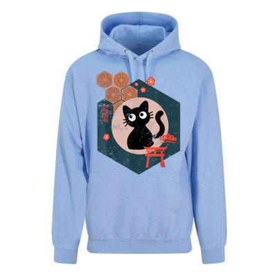 Black Cat Lover Japanese Kitten Anime Tokyo Otaku Lifestyle Unisex Surf Hoodie