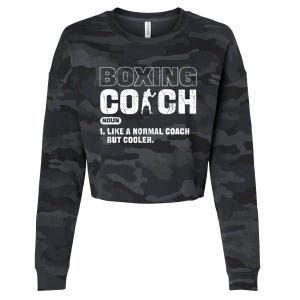 Boxing Coach Like A Normal Coach But Cooler. Boxing Cropped Pullover Crew