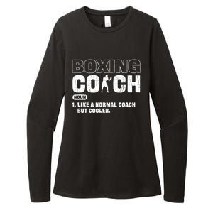 Boxing Coach Like A Normal Coach But Cooler. Boxing Womens CVC Long Sleeve Shirt