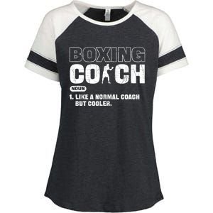 Boxing Coach Like A Normal Coach But Cooler. Boxing Enza Ladies Jersey Colorblock Tee