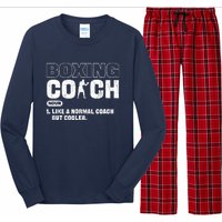 Boxing Coach Like A Normal Coach But Cooler. Boxing Long Sleeve Pajama Set