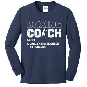 Boxing Coach Like A Normal Coach But Cooler. Boxing Kids Long Sleeve Shirt