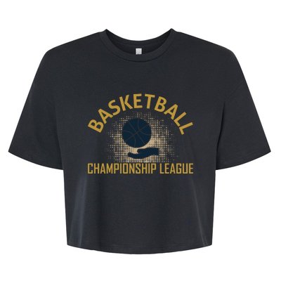 Basketball Champion League Bella+Canvas Jersey Crop Tee