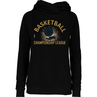 Basketball Champion League Womens Funnel Neck Pullover Hood