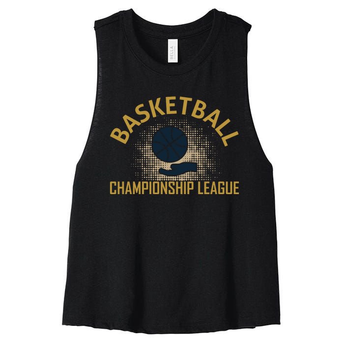 Basketball Champion League Women's Racerback Cropped Tank