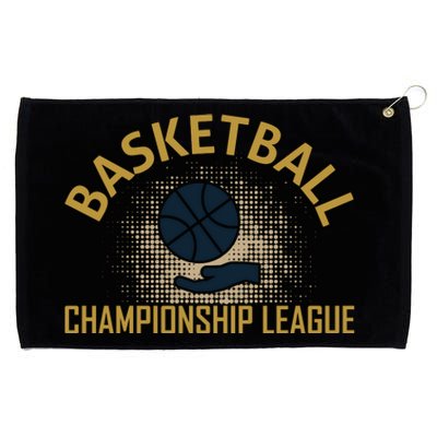 Basketball Champion League Grommeted Golf Towel