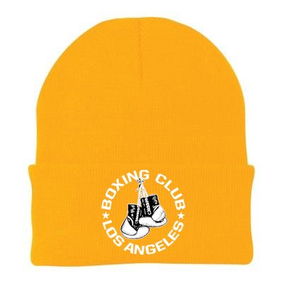 Boxing Club Los Angeles Gloves Graphic Boxing Lover Gift Knit Cap Winter Beanie