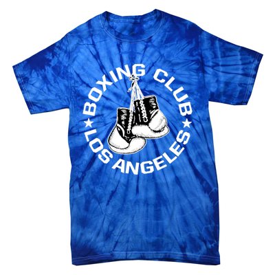 Boxing Club Los Angeles Gloves Graphic Boxing Lover Gift Tie-Dye T-Shirt