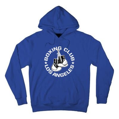 Boxing Club Los Angeles Gloves Graphic Boxing Lover Gift Tall Hoodie