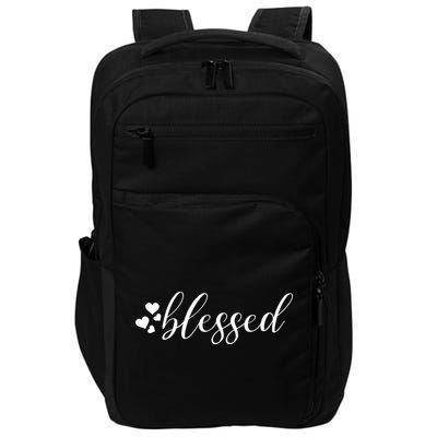 Blessed Cute Love Hearts Impact Tech Backpack