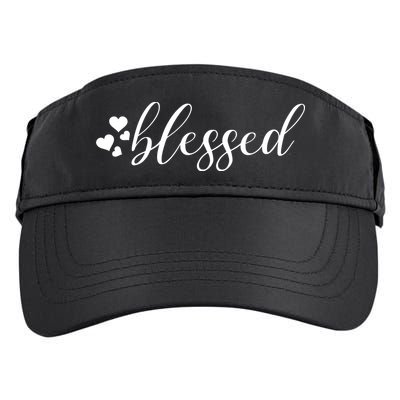 Blessed Cute Love Hearts Adult Drive Performance Visor