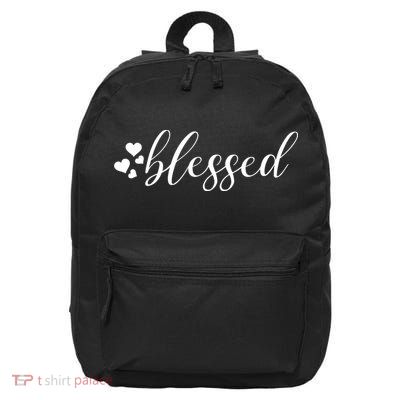 Blessed Cute Love Hearts 16 in Basic Backpack