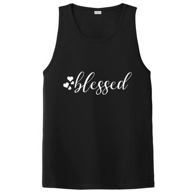Blessed Cute Love Hearts PosiCharge Competitor Tank