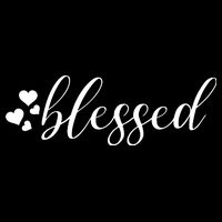 Blessed Cute Love Hearts Zip Tote Bag