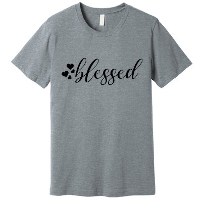 Blessed Cute Love Hearts Premium T-Shirt