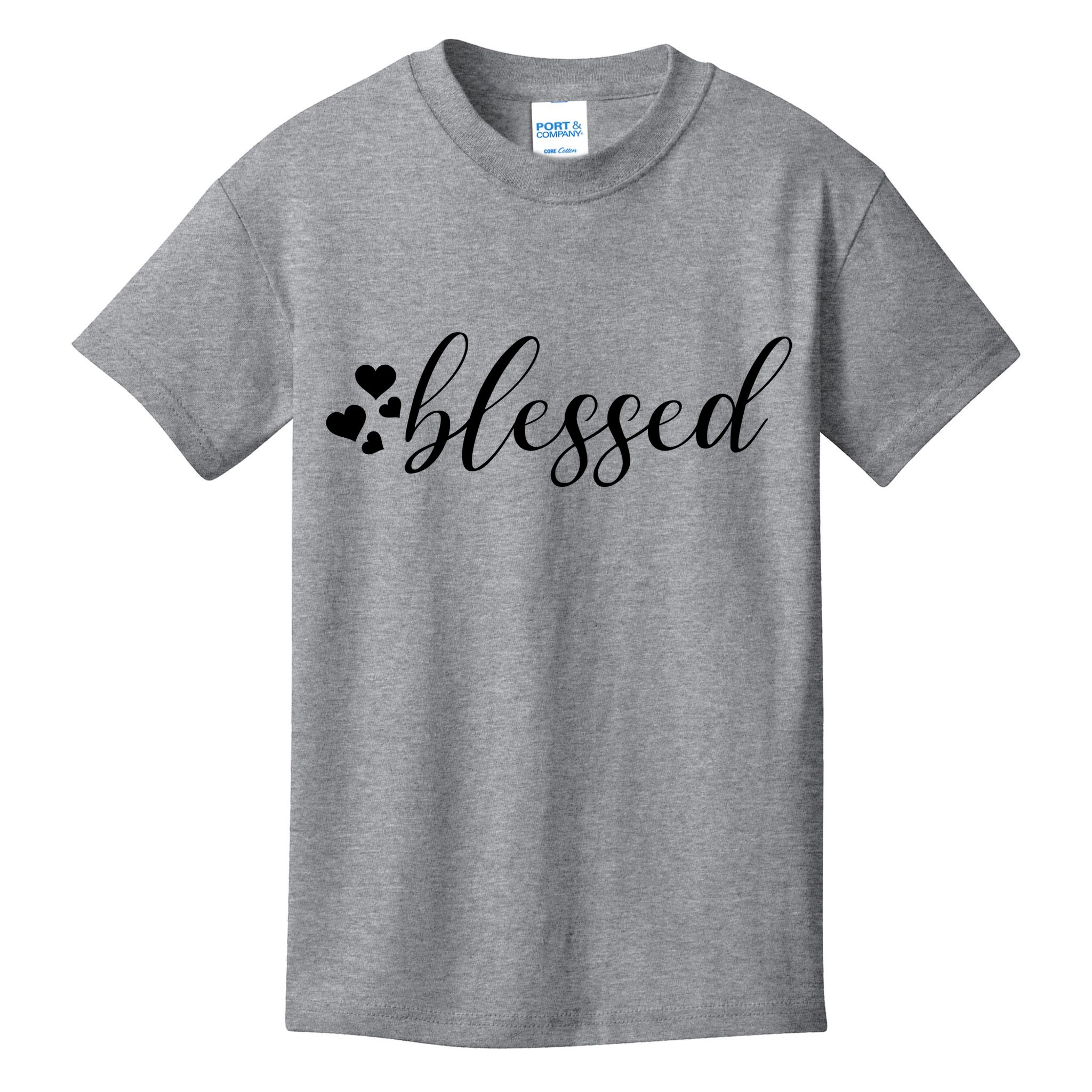 Blessed Cute Love Hearts Kids T-Shirt