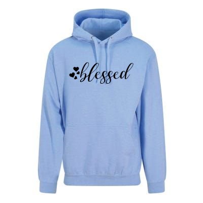 Blessed Cute Love Hearts Unisex Surf Hoodie