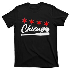 Baseball Chicago Lover Cute Chicago Baseball Bat American T-Shirt