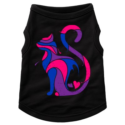 Bisexual Cat Lgbt Ally Support Cat Lover Pride Month Funny Gift Doggie Tank