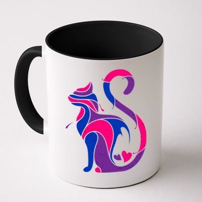 Bisexual Cat Lgbt Ally Support Cat Lover Pride Month Funny Gift Mug