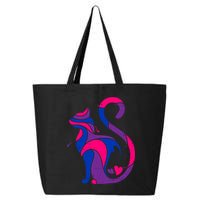 Bisexual Cat Lgbt Ally Support Cat Lover Pride Month Funny Gift 25L Jumbo Tote