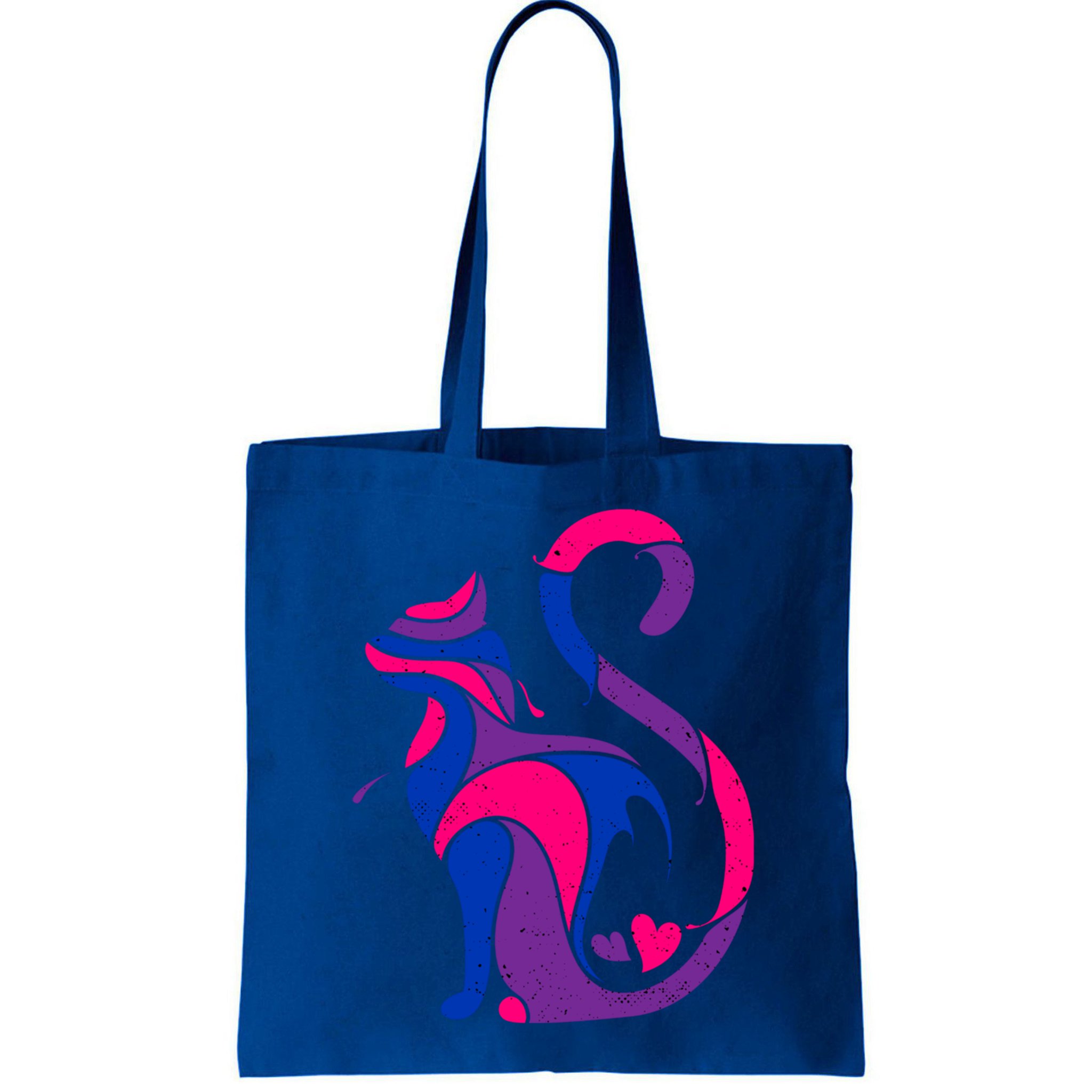 Bisexual Cat Lgbt Ally Support Cat Lover Pride Month Funny Gift Bag