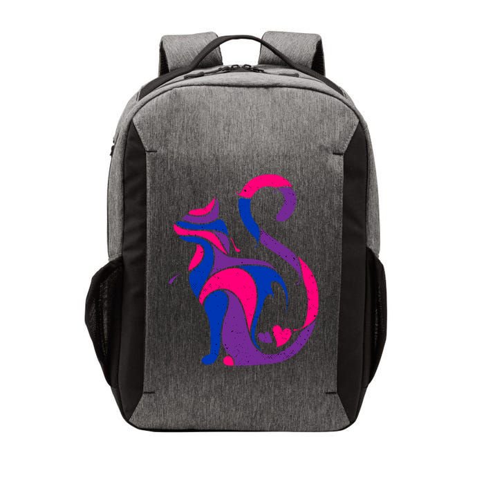 Bisexual Cat Lgbt Ally Support Cat Lover Pride Month Funny Gift Vector Backpack