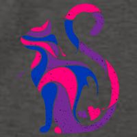 Bisexual Cat Lgbt Ally Support Cat Lover Pride Month Funny Gift Vector Backpack